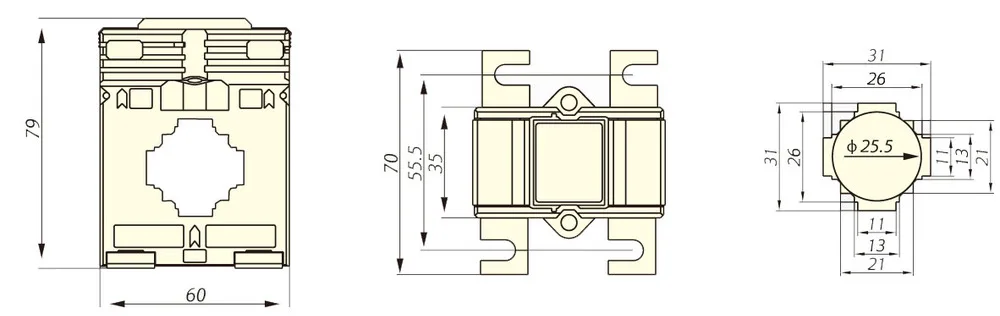 0.66/3KV 100A Class 0.5 Single Phase Toroidal Small Current Transformer ...