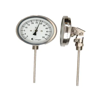 Any Angle Type Bimetal Temperature Thermometer With Thermowell - Buy ...