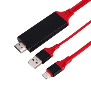 High Quality USB 3.1 Type C to HDMI Cable Adapter Converter Ultra HD 1080P 4k usb c to HDMI Cable for Samsung S8