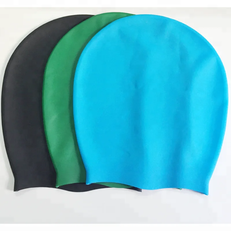 

Durable Customized logo XL silicone swimming hat extra large shower cap