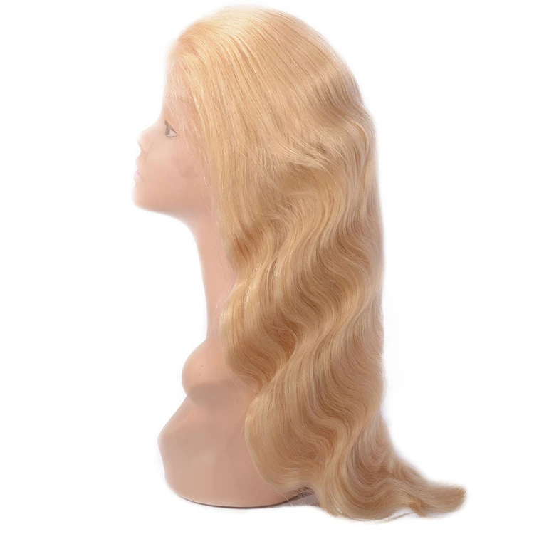 

8A Grade Body Wave Blonde Full Lace Wig 613 Blonde Human Hair Full Lace Wig