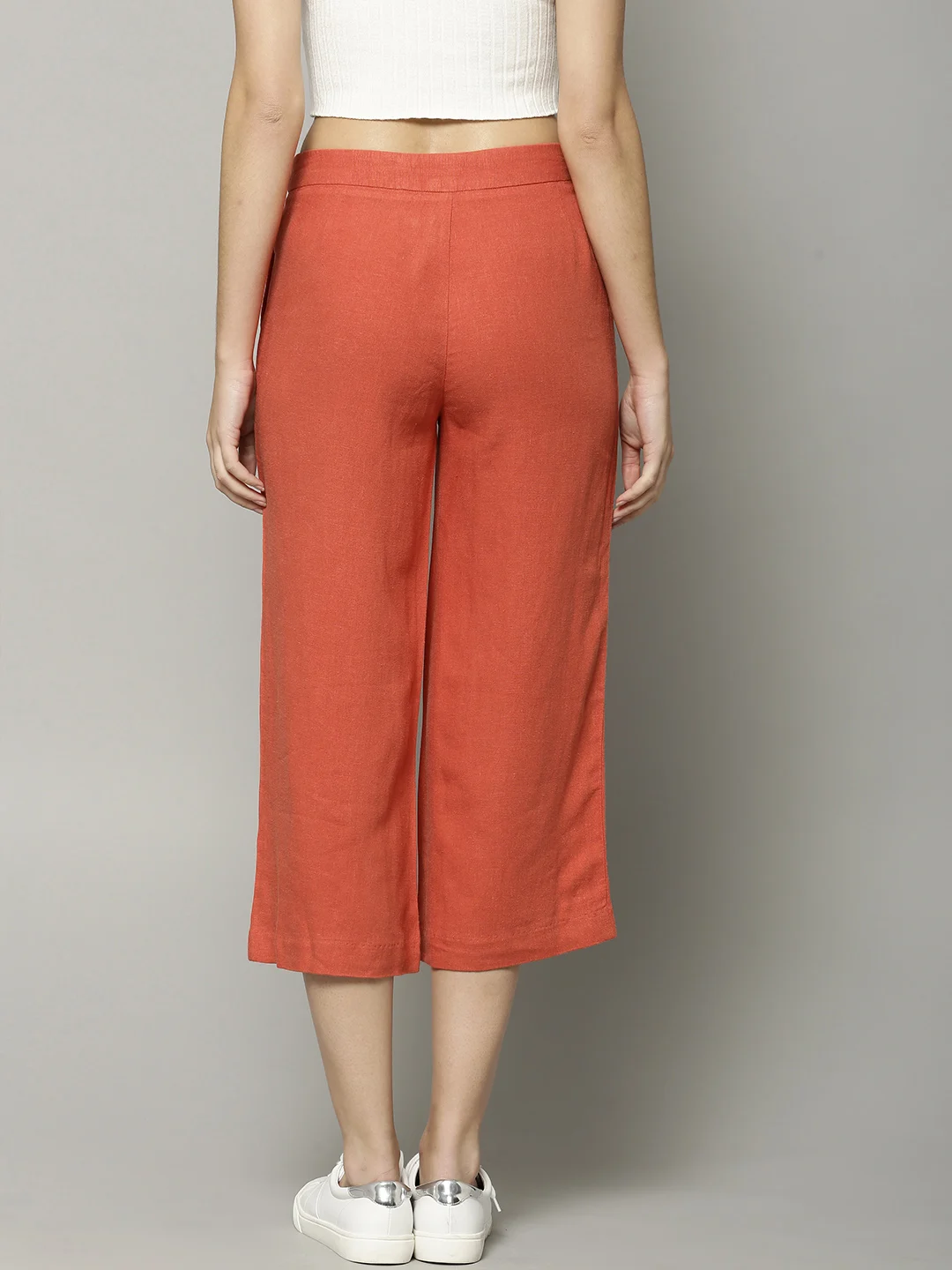 Women Fashion Custom Linen Red Pants With Front Zipper Fly Buy Custom