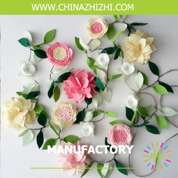 クリスマス装飾花の装飾とリボンフェルト花花輪 Buy クリスマスの装飾 フェルト花花輪 花花輪デコレーション Product On Alibaba Com