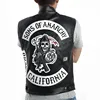 biker patches for vests with iron on backing , reflective patches , reflective emblems