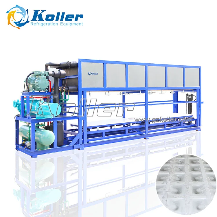 Dk50 5tons Auto Block Ice Maker Direct Cooling Producing Edible Ice