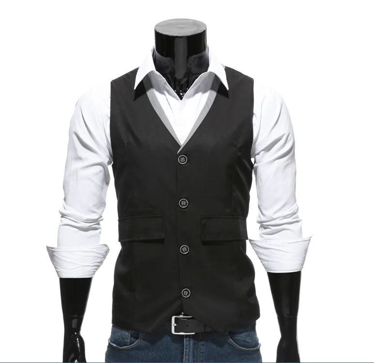 Latest Wholesale High Quality Men Slim Fit Formal Wedding Suit Vest ...