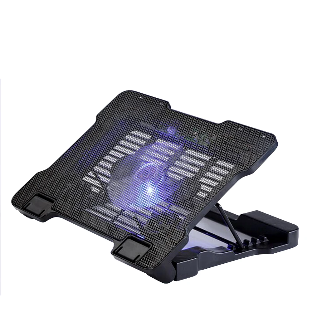

Two 14cm fan portable folding 360 degree rotating laptop stand