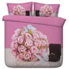Will you Marry Me Pretty Posy of Pink Roses, Butterflies and Ring 3d Bed Set