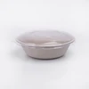 Custom degradable kraft paper salad bowl disposable rice bowl bowl and plastic clear lid