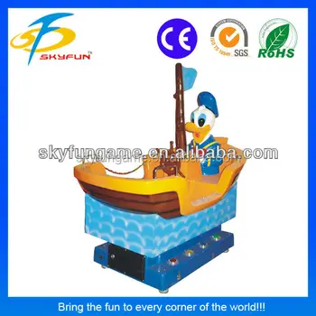 Coin Operated Game Machine Kiddy Ride Duck Boat Amusement ...