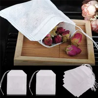 

100Pcs/pack Tea bags 5.5 x 7CM Empty Scented Tea Bags With String Heal Seal Filter Paper for Herb Loose Tea Bolsas