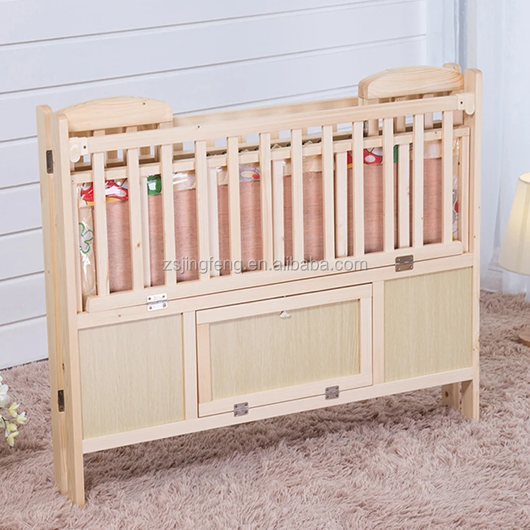 wooden baby cot bed