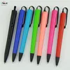 Multi Solid Color Wholesale Promotional Hook Metal Clip upgrade Plastic Ball Point Pen