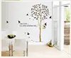 removable wall sticker tree black bird and leaves wall stickers