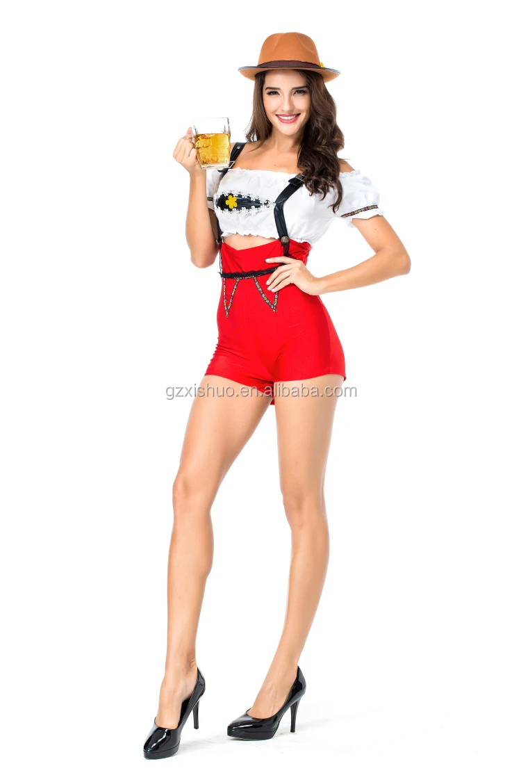 Oktoberfest Cosplay Beer Dress Girl Sexy Maid Dirndl