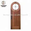 USA oak teak alder cherry wood wooden oval interior glass circles main front entry door Solid wood interior carving doors