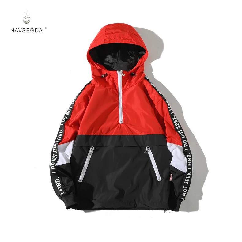 

2021 hot clothing hooded bomber jacket letter loose sportswear fashion boy clothing teen men's jackets & coats