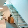 Bespoke Latest Simple Straight Staircase Double Stringer Modular Stair Systems
