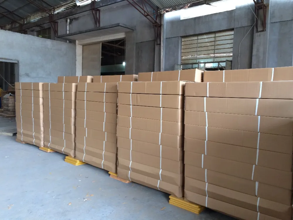 
Werzalit moulded board double student desk and chair for school furniture 