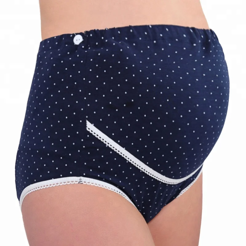 

Wholesale new dot printing adjustable high waist maternity wear panties, As listing