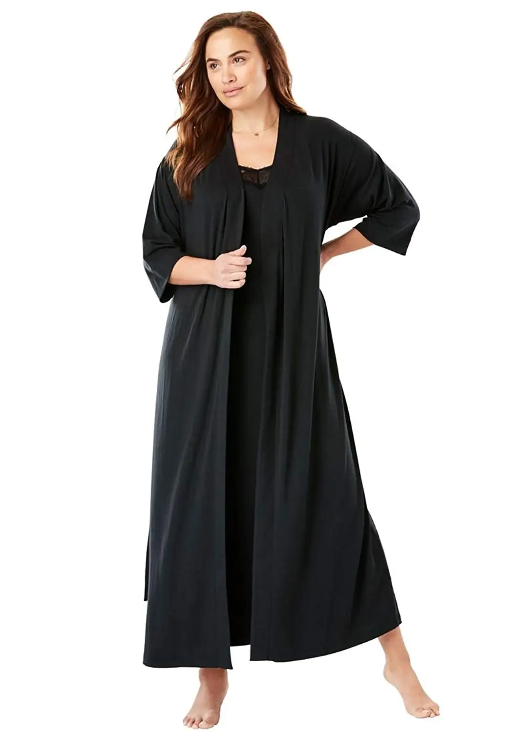 gown and robe sets plus sizes