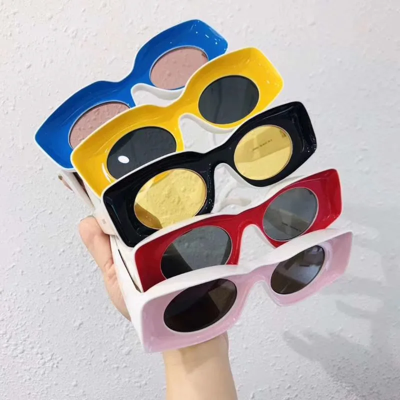 

GUVIVI UV400 CE&FDA 2019 Custom shades sunglasses Ladies fashion New oversized sunglasses, Pink;rose gold;red;blue;green