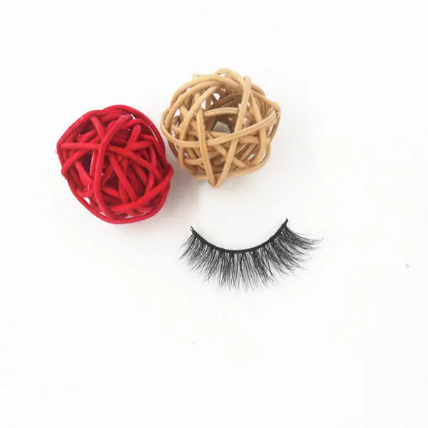 

Wholesale Soft Private Label Real Mink Fur False Strip Eyelashes, Natural black