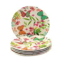 

nordic floral china korean big disc round white rectangular table house buffet heart tropic show natural bamboo embossing plate