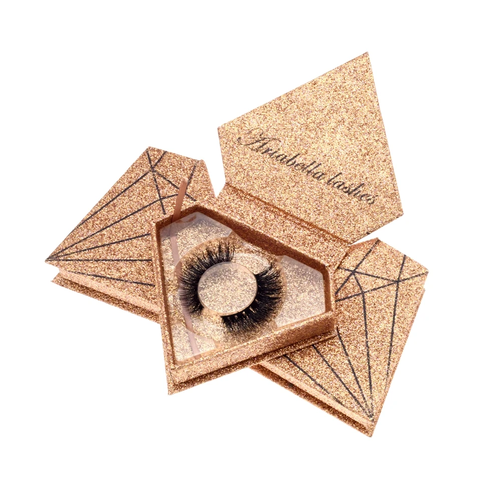 

Hot sale luxury natural looking false mink lashes, N/a