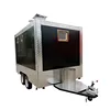 4 wheels hot sale 2 axis food trailers purchased by local people used in USA food festival best buy with stainless steel