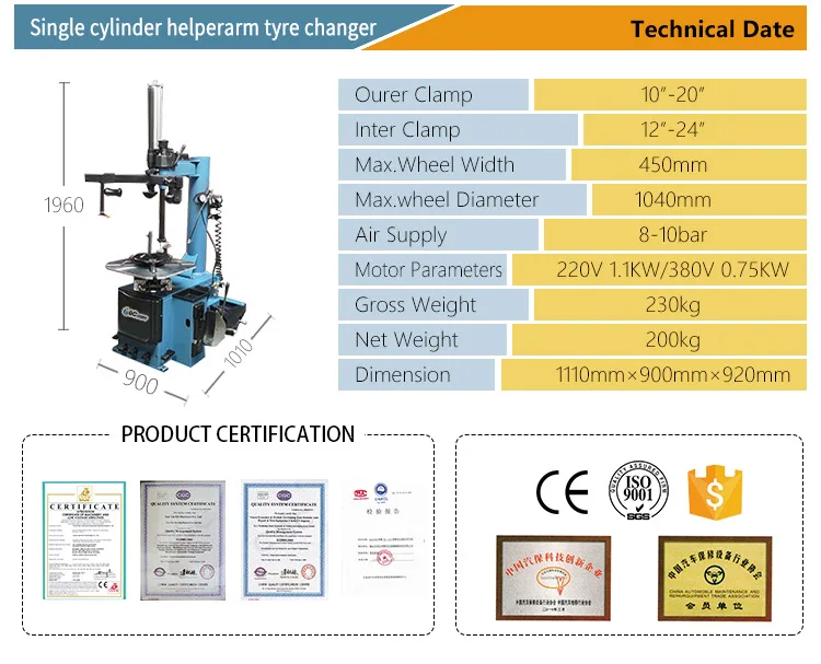 Obct300 Manual Tire Changing Machine/tire Changer Parts/manual Tire