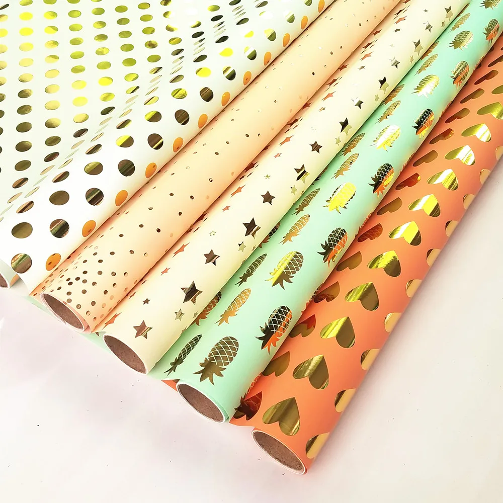 Gift Wrapping Paper Roll Custom Custom Printed Metallic Gift Wrap Paper