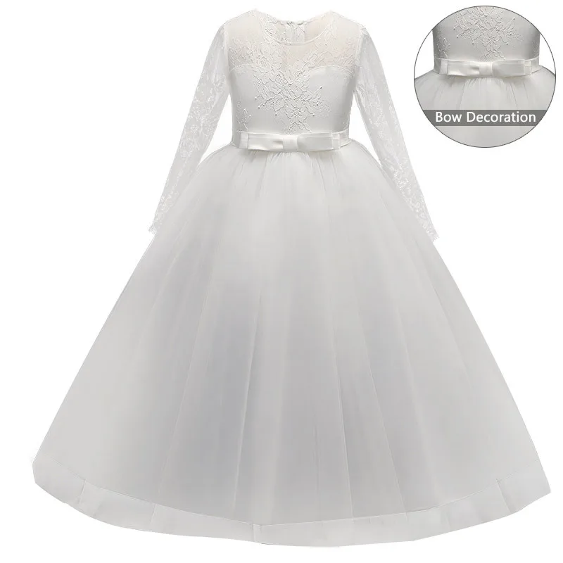 

R&H New Design Sleeveless White Christmas Princess Party Dress Kids Girl, As the picture show