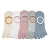 Custom Women Five Toe No Show 100% Cotton Socks
