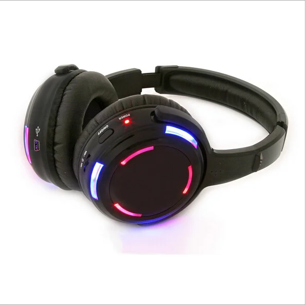 Wireless silent party headphone disco  amplifier making machine cordless silent disco headphone with LED