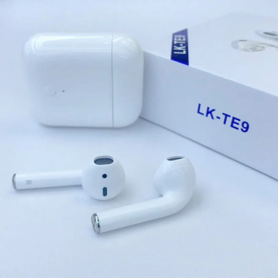 

LKTE9 BT5.0 Auto Pair Siri Popup window function wireless earbuds dropshipping, White