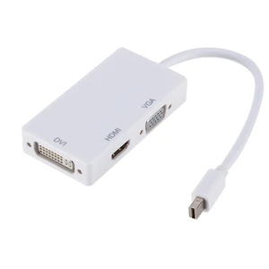 3 1 Mini DisplayPort to HDMI VGA DVI Cable