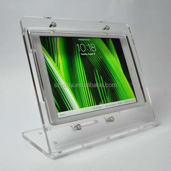 Acrylic Curve Upright 3mm Tablet Support Transparent Plexiglass 7.9