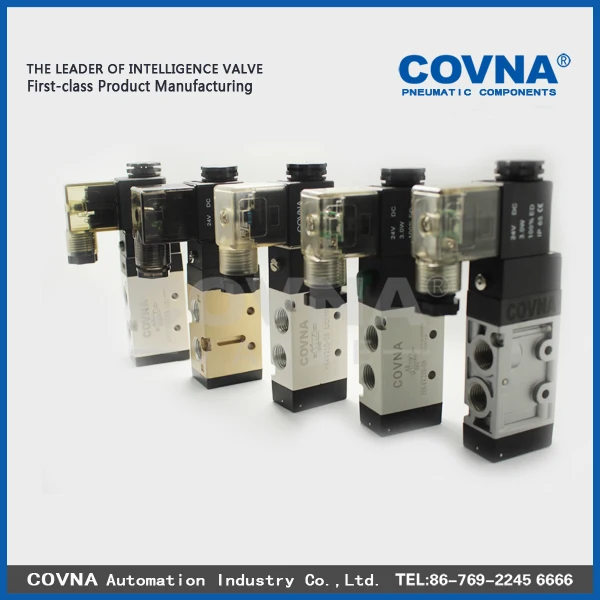 4V210-08 AC220V 5/3 Solenoid Valve Pneumatic Air Valve Solenoid Air Control Valve