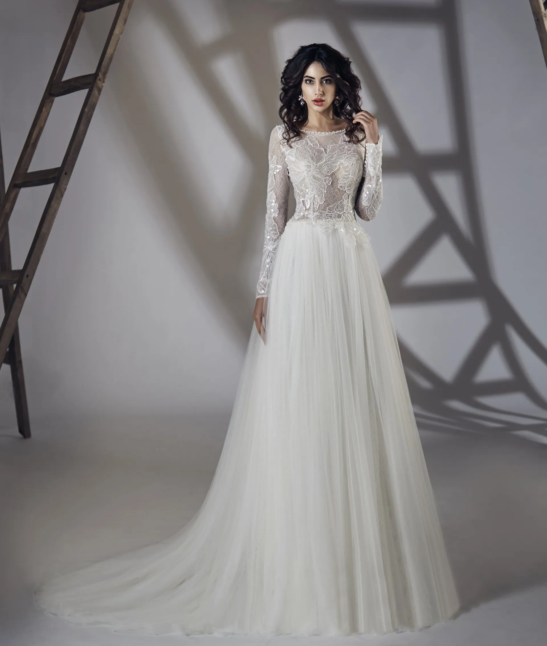 long sleeve sequin bridesmaid dress