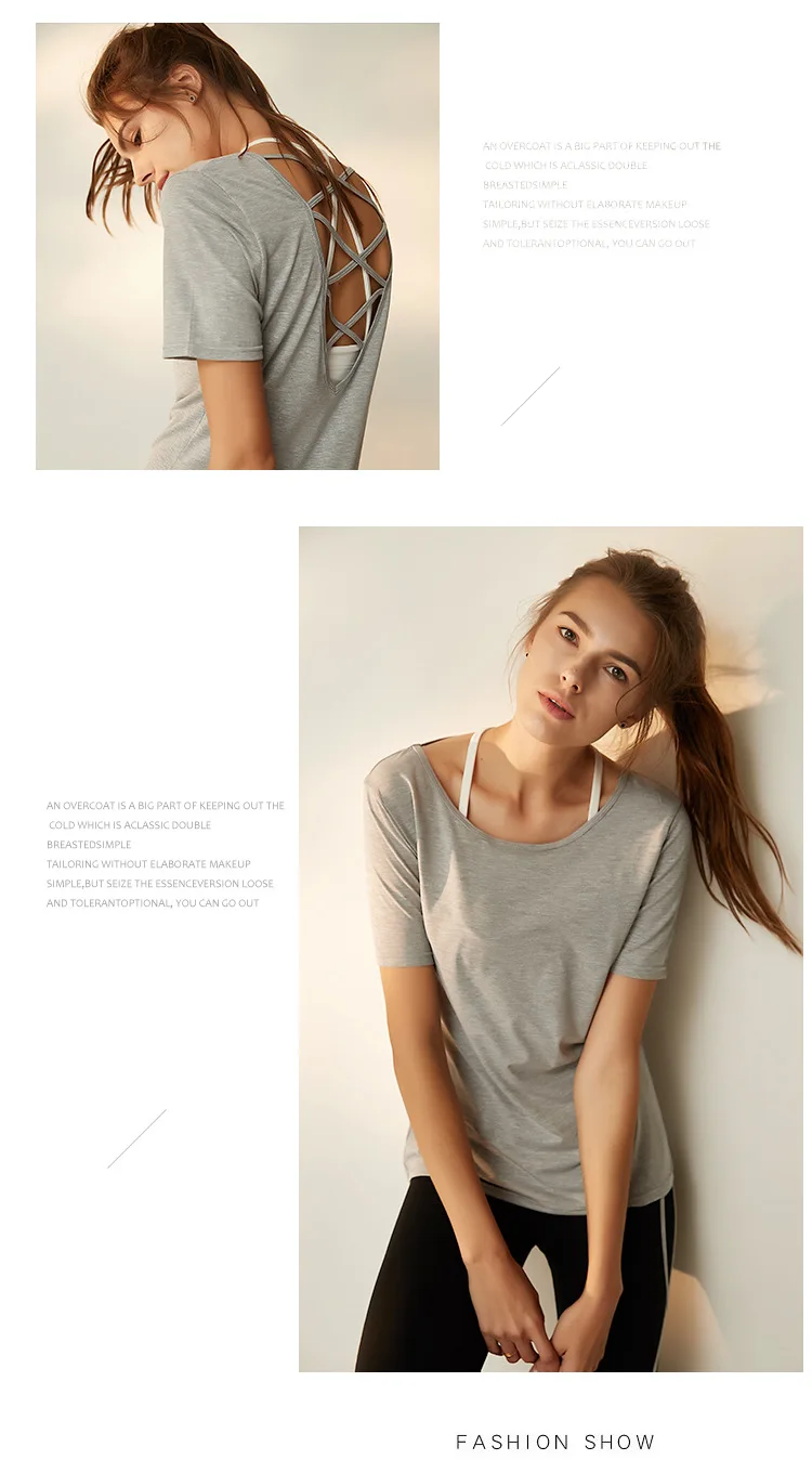 Wholesale sexy Gym wear Workout Vest Exercise Gry color clothes