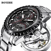 

BOYZHE Classic Dress Automatic Mechanical stainless steel Luxury OEM Men Wrist Sports Watch