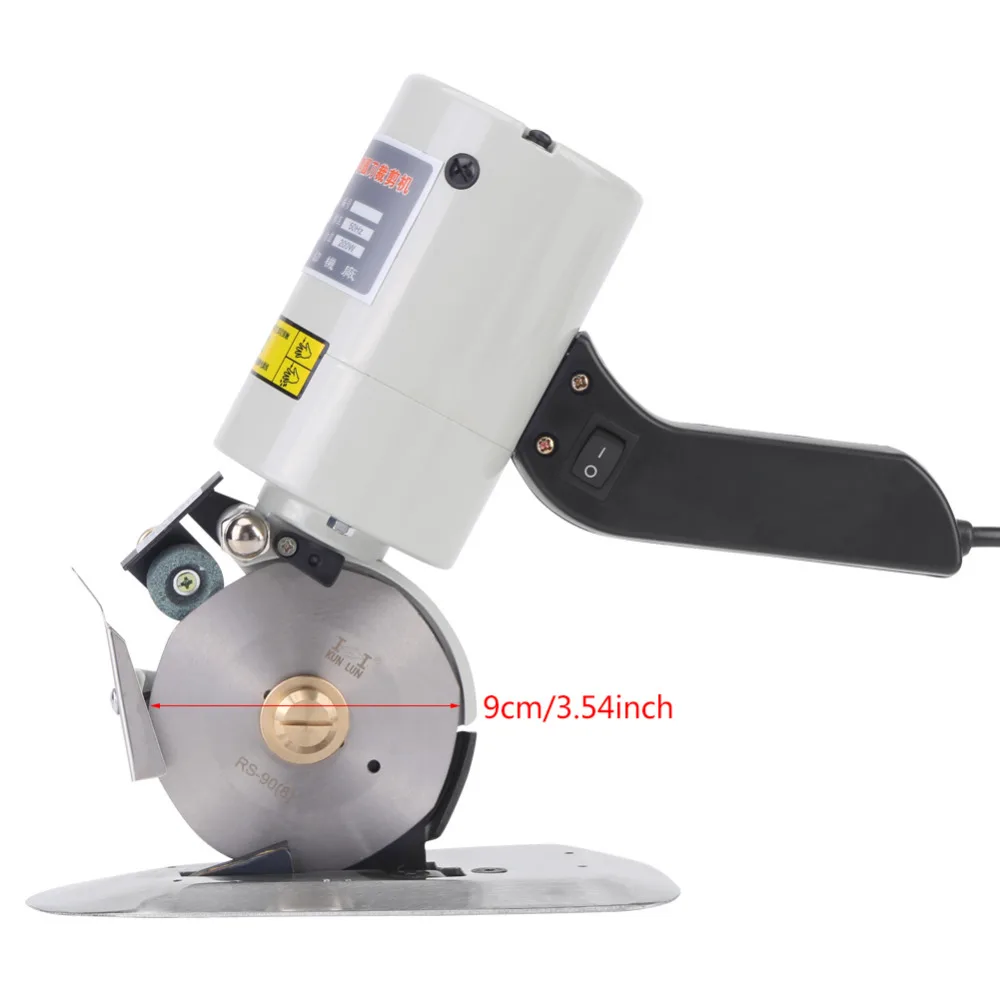 High Cutting Speed 90mm Blade Electric Cloth Cutter Fabric Cutting
