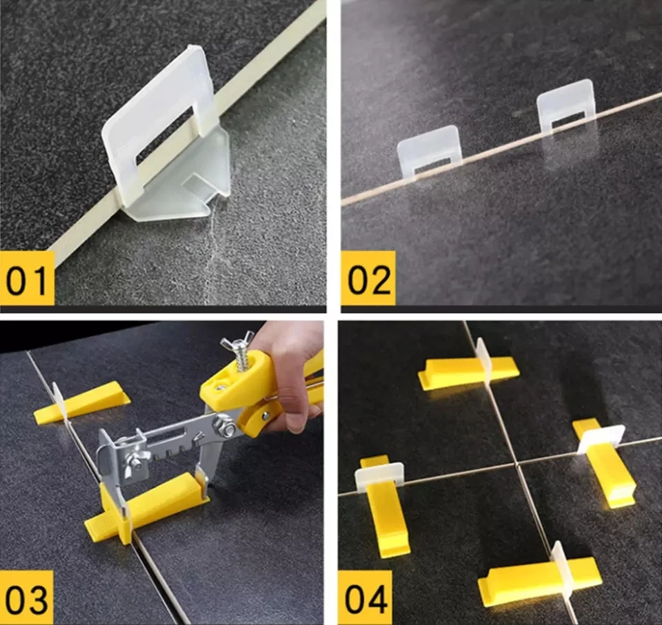 100pcs Ceramic Tile Accessories Tile Spacer And Clips Reuse Tile