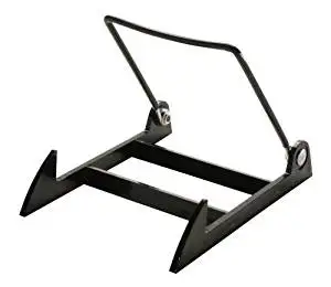 12 Gibson Holders 2PLBB Adjustable Wire & Acrylic Easels- 4" W x 4.75" H with 4.5" ledge, Black by Gibson Holders
