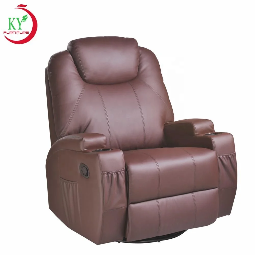 

JKY Furniture Manual PU Leather Rock Swivel Glider Power Electric Lift Home Theater Cinema Recliner Chair