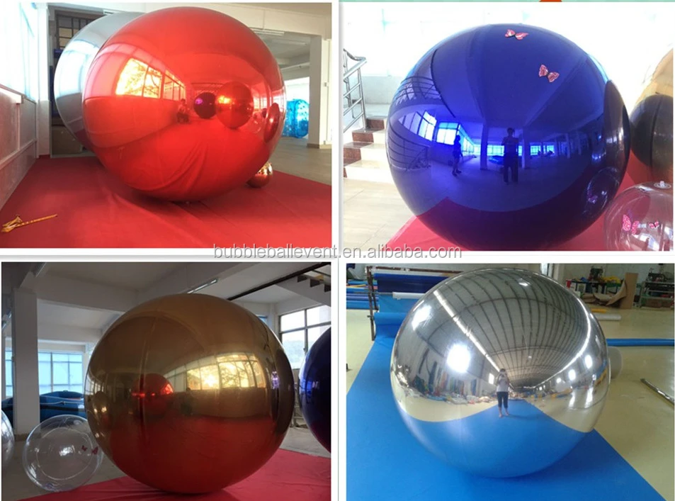 1.5m Giant Festival Floating Inflatable Disco Reflect Ball / Decorative ...