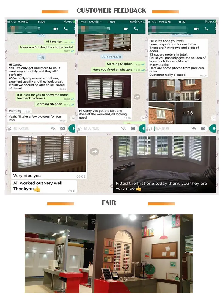 House Arrive to Install Wooden Security Jalousie Shutter Window