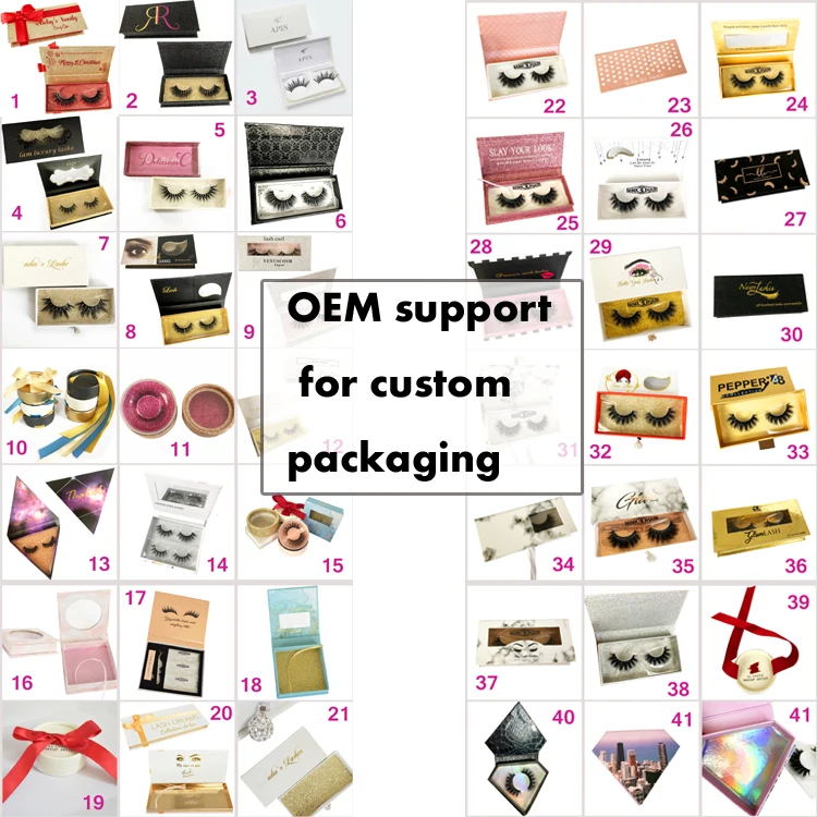 

Mink lashes private label packaging mink eyelashes vendor, Black