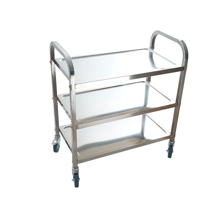 Stainless Steel Square Tube Trolley Food With Wheels - Buy Trolley For ...